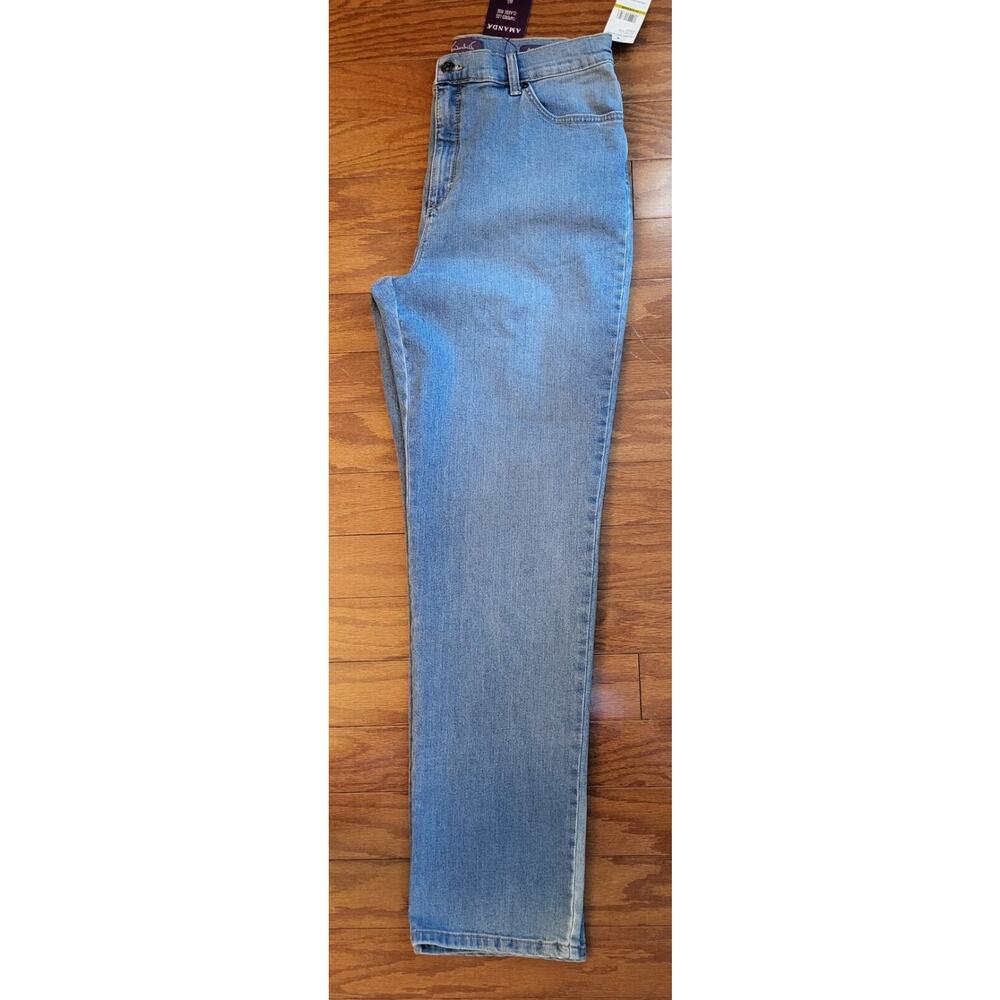 Gloria Vanderbilt Amanda Jeans Lt Wash Size 14 Stretch Classic Fit/Tapered Leg - Picture 5 of 13